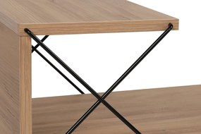 Mesa de Cabeceira "Cross" – Pinho e Faia - 50x40x55 cm – Design Modern