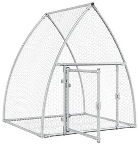 Gaiola para coelhos 100x105x120 cm aço galvanizado prateado