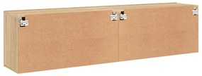 Móveis de parede para TV 2 pcs 80x30x41 cm carvalho sonoma