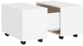 Mesa de centro 60x60x38 cm contraplacado branco