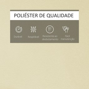 Almofada para Espreguiçadeira 198x53x5cm Almofada Suave para Espreguiç