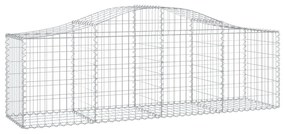 Cestos gabião arqueados 13pcs 200x50x60/80 cm ferro galvanizado