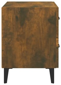 Mesa de cabeceira 40x35x47,5 cm cor carvalho fumado