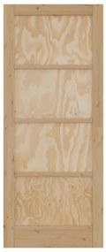 Porta Interior "ORKDAL" 83x202x4 cm Madeira Sólida Pinho
