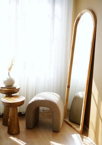 Pouffe Nu - Castanho - 51cm x 45cm x 46cm