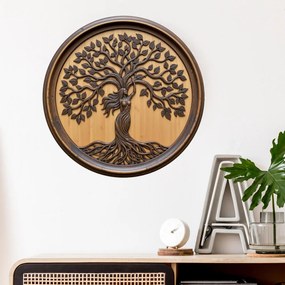 Autocolante redondo - Deusa da Árvore da Vida (motivo mitológico)