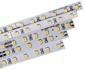 Conjunto de 5 tiras rígidas de LED EPISTAR SMD2835, DC24V, 1m (90Led/m) - IP20, Branco neutro
