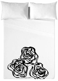Lençol de cima Devota &amp; Lomba Roses - Cama de 135 (210 x 270 cm)