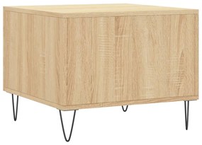 Mesa de centro 50x50x40 cm derivados de madeira carvalho sonoma