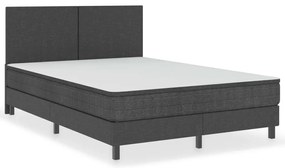 Cabeceira de cama 160x200 cm tecido cinzento-escuro