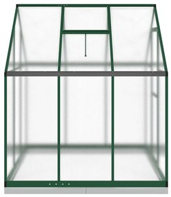 Estufa com estrutura de base 169x169x202 cm alumínio verde