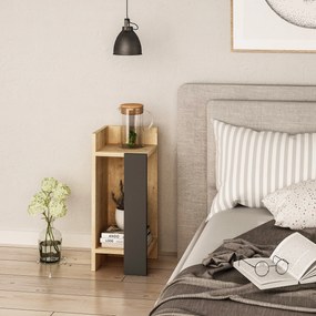 Secretária Box – Nogueira e Creme – 120x75x65 cm