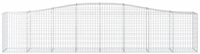 Cestos gabião arqueados 9 pcs 400x50x80/100cm ferro galvanizado