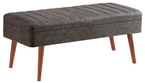 Bench Vina – Nogueira e Antracite – 90x39x40 cm