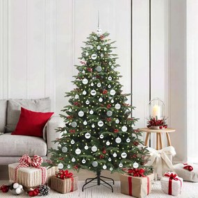 vidaXL Árvore de Natal Artificial Verde 180 cm PVC, Metal e Plástico