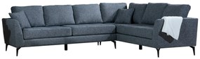Sofá de Canto Tempo - Cinza Escuro - 300cm x 83cm x 90cm