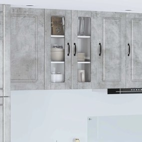 vidaXL Armário de Cozinha Cinzento 60 x 31 x 80 cm Madeira processada