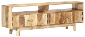 vidaXL Móvel de TV 130x30x45 cm madeira de mangueira áspera