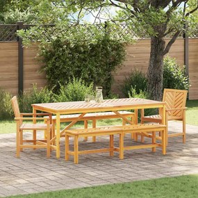 vidaXL Conjunto de Jantar de Jardim com 5 Peças de Madeira Sólida de Acácia