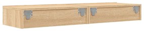 Móveis de TV com luzes LED 2 pcs 60x35x15,5 cm carvalho sonoma