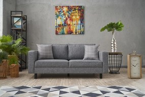 Sofá de 2 Lugares Kale – Cinzento – 180x83x91 cm