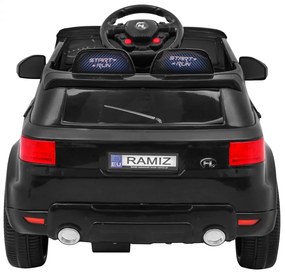 Carro elétrico para Crianças Start Run, 12V Rodas	e assento plástico Preto