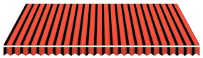 Lona para toldo laranja e castanho 350x250 cm