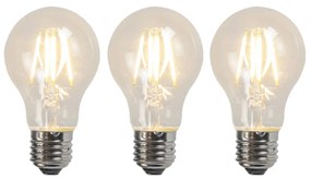 Conjunto de 3 Lâmpadas LED E27 A60 4W 320lm 2700K