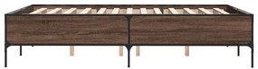 Estrutura de cama 140x190cm derivados madeira/metal