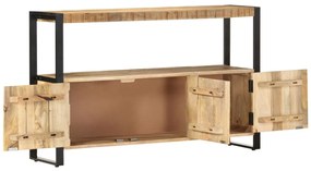 Armário lateral 120x30x75 cm madeira de mangueira maciça