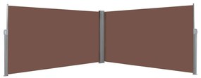 vidaXL Toldo lateral retrátil 160x600 cm castanho