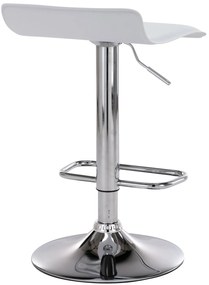 Conjunto de 2 bancos de bar Dyn 38 x 65-85 x 41 cm Branco