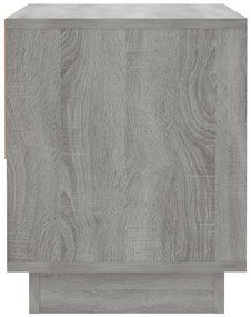 Mesa de cabeceira 45x34x44 cm aglomerado cor sonoma cinzento