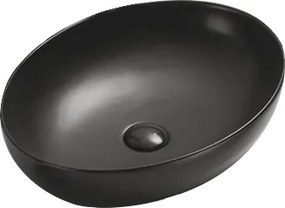 Mexen Jowita lavatório de bancada 52 x 39 cm, preto mate - 21355285