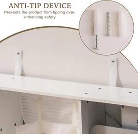Cozinha de Brincar Moderna para Crianças 101 x 96,5 x 36 cm Branca