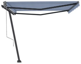 Toldo automático independente 400x350 cm azul e branco
