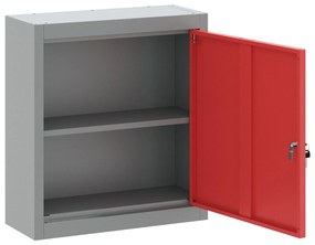 Armário de Ferramentas VidaXL Montado na Parede Vermelho 50x20x55 cm A