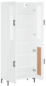 Armário alto 69,5x34x180 cm derivados de madeira branco