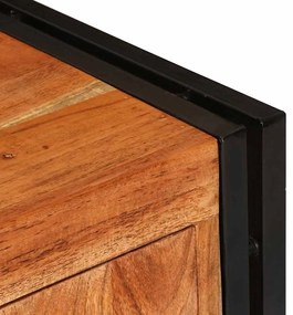 Gabinete para TV Castanho Madeira de acácia maciça