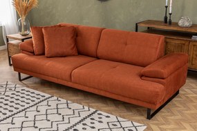 Sofá-cama de 3 Lugares Mustang – Laranja – 239x99x83 cm