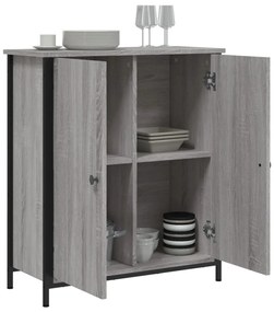 Aparador 70x30x80 cm derivados de madeira cinzento sonoma