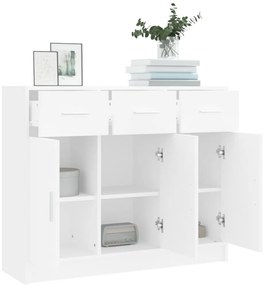 Aparador 91x28x75 cm derivados de madeira branco