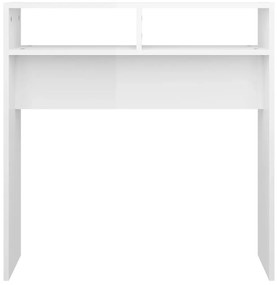 Mesa consola 78x30x80 cm derivados de madeira branco brilhante