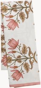 Toalha de mesa artesanal com padrão floral Melon