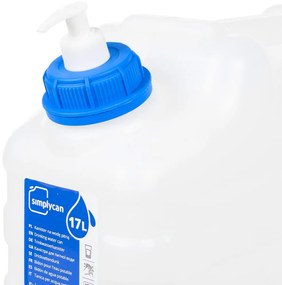 Recipiente água c/ torneira e dispensador de sabão 15L plástico