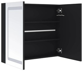 Armário espelhado para casa de banho com LED 80x12,2x68 cm