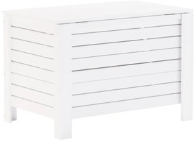 Caixa de arrumação c/ tampa RANA 80x49x54cm pinho maciço branco