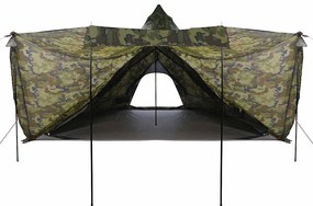 Tenda familiar tipi para 6 pessoas impermeável camuflagem