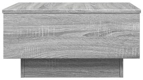 Mesa de centro 60x45x31 cm derivados de madeira cinzento sonoma
