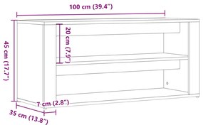 Sapateira 100x35x45 cm derivados de madeira carvalho artisiano